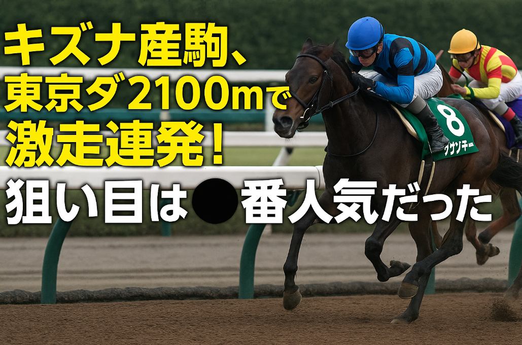 キズナ産駒、東京ダ2100mで激走連発！狙い目は●番人気だった