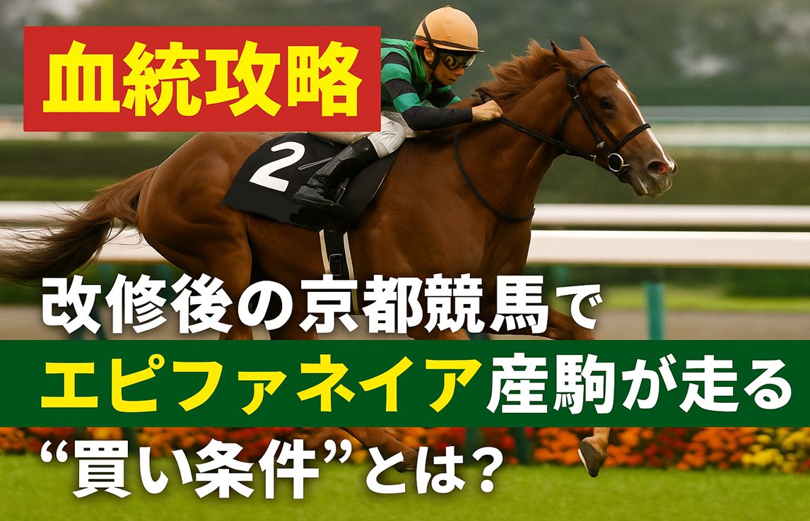 【血統攻略】改修後の京都競馬でエピファネイア産駒が走る“買い条件”とは？